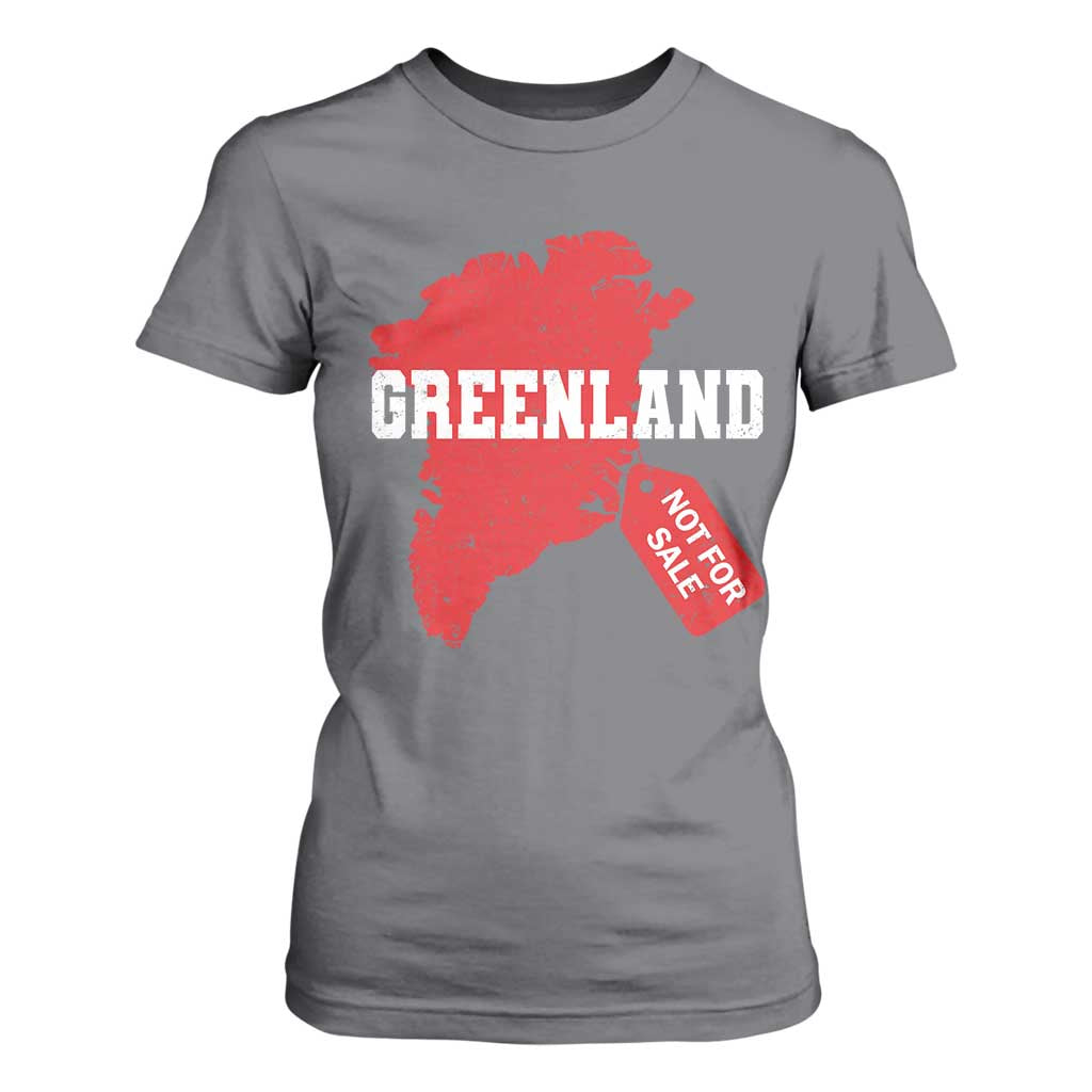 Greenland Not For Sale T Shirt For Women Vintage Funny FDT Trump TS10 Charcoal Print Your Wear