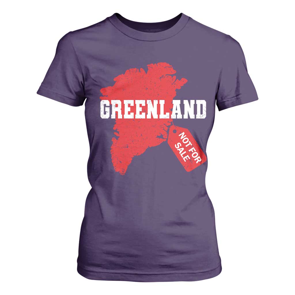 Greenland Not For Sale T Shirt For Women Vintage Funny FDT Trump TS10 Purple Print Your Wear