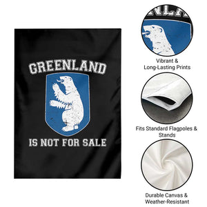 Greenland Is Not For Sale Garden Flag Polar Bear Vintage Political Protest TS10 Print Your Wear