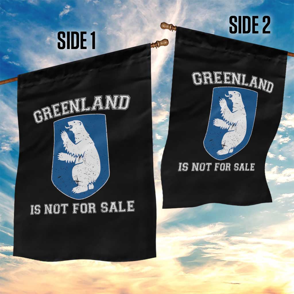 Greenland Is Not For Sale Garden Flag Polar Bear Vintage Political Protest TS10 Print Your Wear