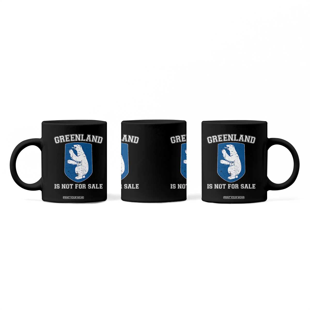 Greenland Is Not For Sale Coffee Mug Polar Bear Vintage Political Protest TS10 Print Your Wear