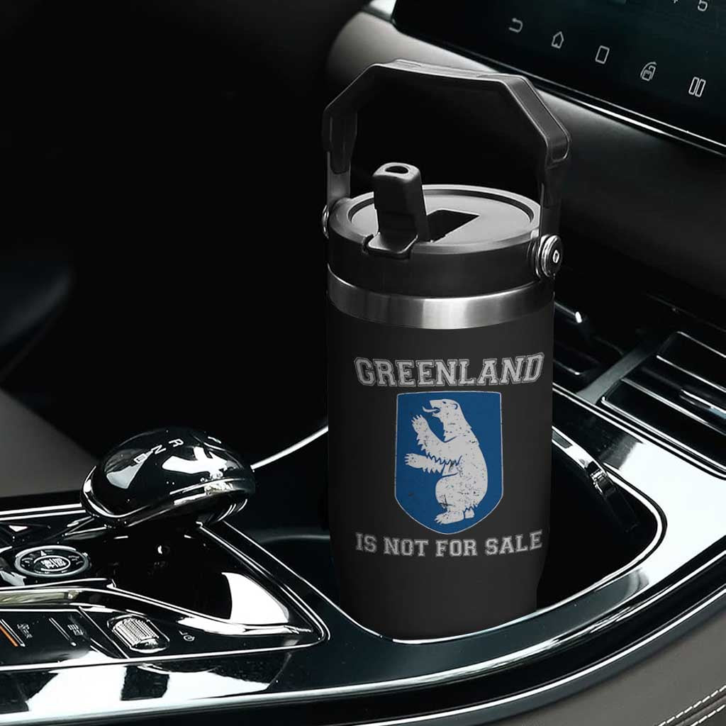 Greenland Is Not For Sale Flip Straw Tumbler Polar Bear Vintage Political Protest TS10 Print Your Wear