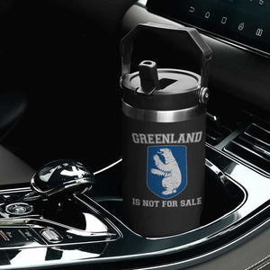 Greenland Is Not For Sale Flip Straw Tumbler Polar Bear Vintage Political Protest TS10 Print Your Wear