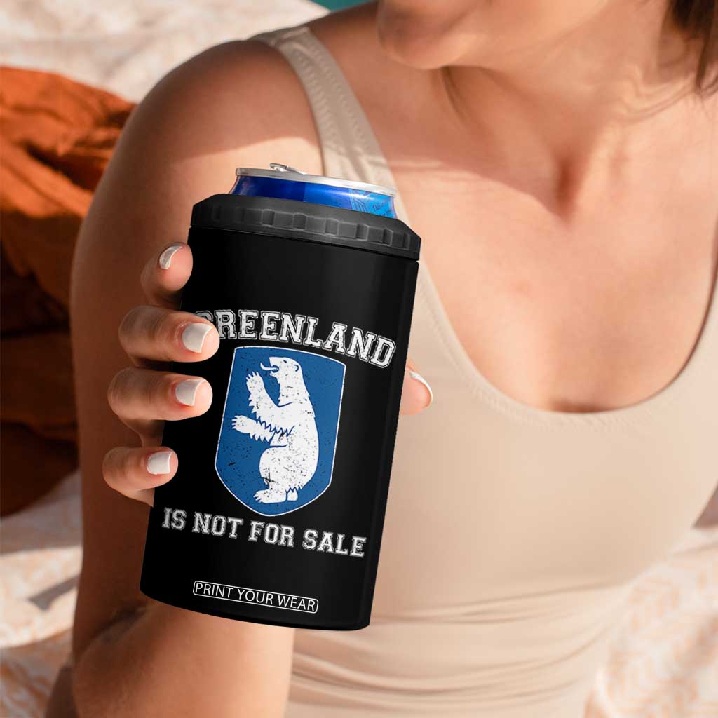 Greenland Is Not For Sale 4 in 1 Can Cooler Tumbler Polar Bear Vintage Political Protest TS10 Print Your Wear
