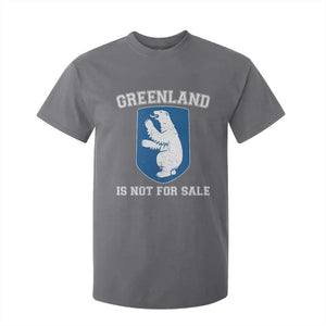 Greenland Is Not For Sale T Shirt For Kid Polar Bear Vintage Political Protest TS10 Charcoal Print Your Wear
