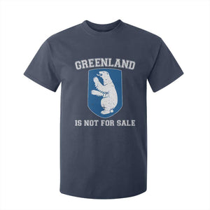 Greenland Is Not For Sale T Shirt For Kid Polar Bear Vintage Political Protest TS10 Navy Print Your Wear