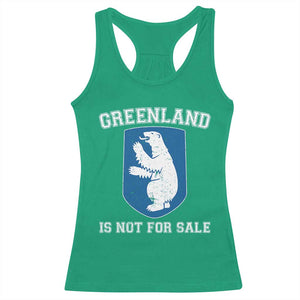 Greenland Is Not For Sale Racerback Tank Top Polar Bear Vintage Political Protest TS10 Irish Green Print Your Wear