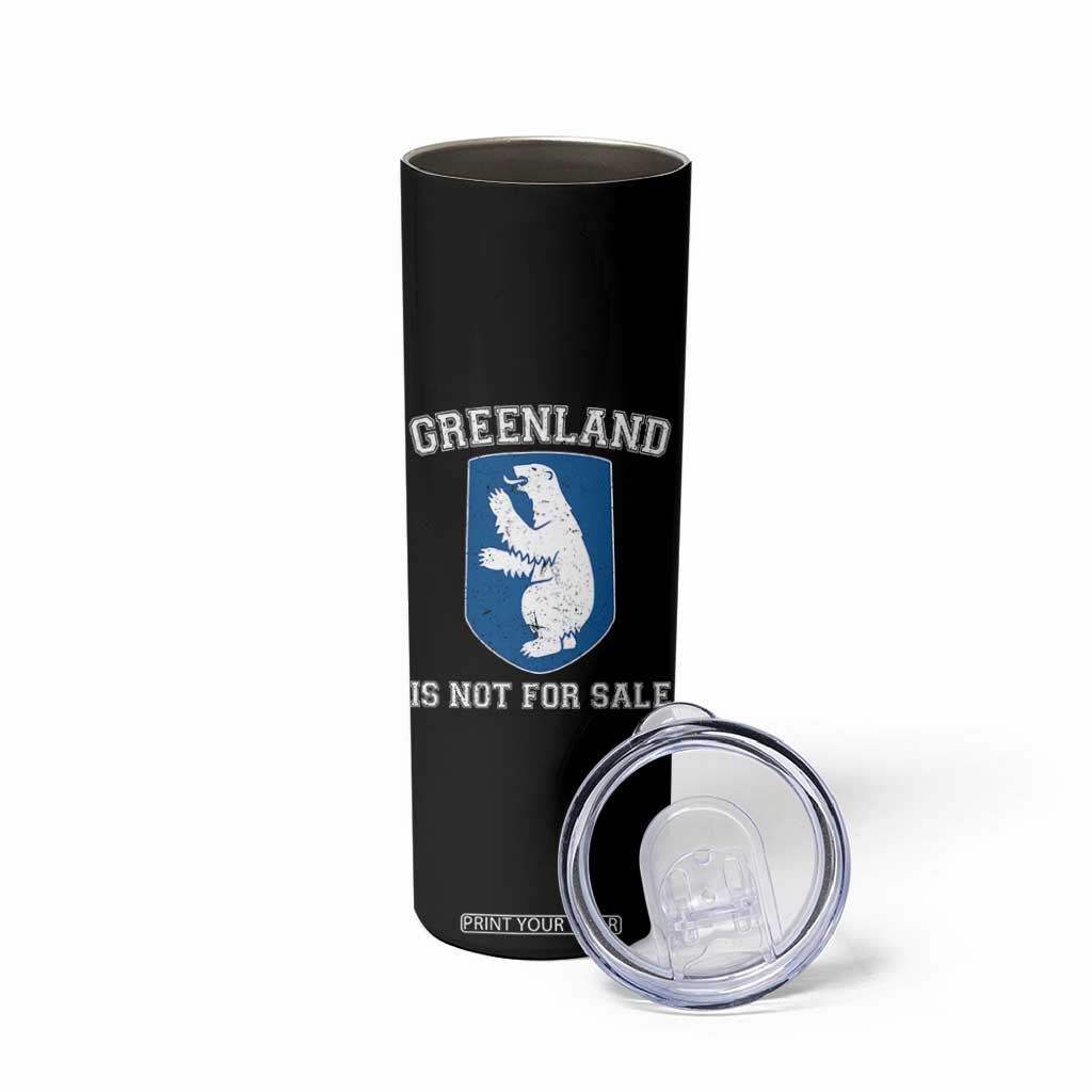Greenland Is Not For Sale Skinny Tumbler Polar Bear Vintage Political Protest TS10 Print Your Wear
