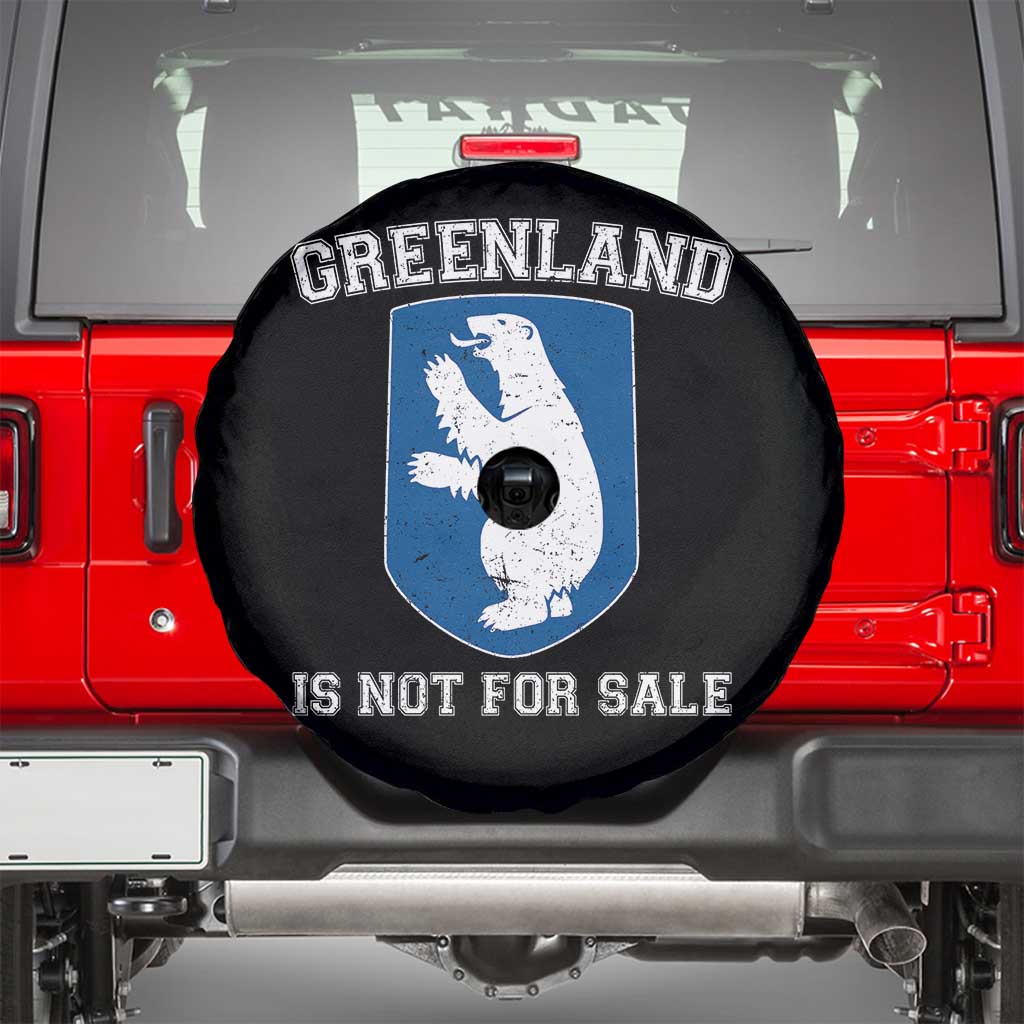 Greenland Is Not For Sale Spare Tire Cover Polar Bear Vintage Political Protest TS10 Black Print Your Wear