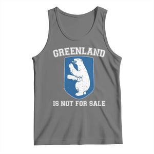Greenland Is Not For Sale Tank Top Polar Bear Vintage Political Protest TS10 Black Heather Print Your Wear