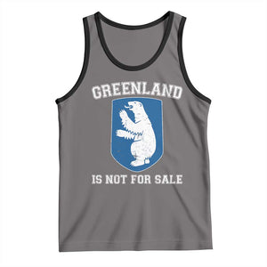Greenland Is Not For Sale Tank Top Polar Bear Vintage Political Protest TS10 Deep Heather Black Print Your Wear