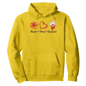 Peace Love Greenland Hoodie Sunflower Flag Stand With Greenland TS10 Daisy Print Your Wear