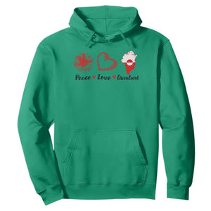 Peace Love Greenland Hoodie Sunflower Flag Stand With Greenland TS10 Irish Green Print Your Wear