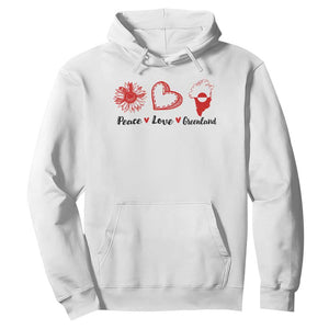 Peace Love Greenland Hoodie Sunflower Flag Stand With Greenland TS10 White Print Your Wear
