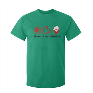 Peace Love Greenland T Shirt For Kid Sunflower Flag Stand With Greenland TS10 Irish Green Print Your Wear