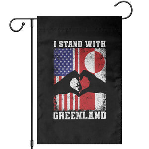I Stand With Greenland Garden Flag Greenlander US Flag Greenland American Usa America TS10 Black Print Your Wear