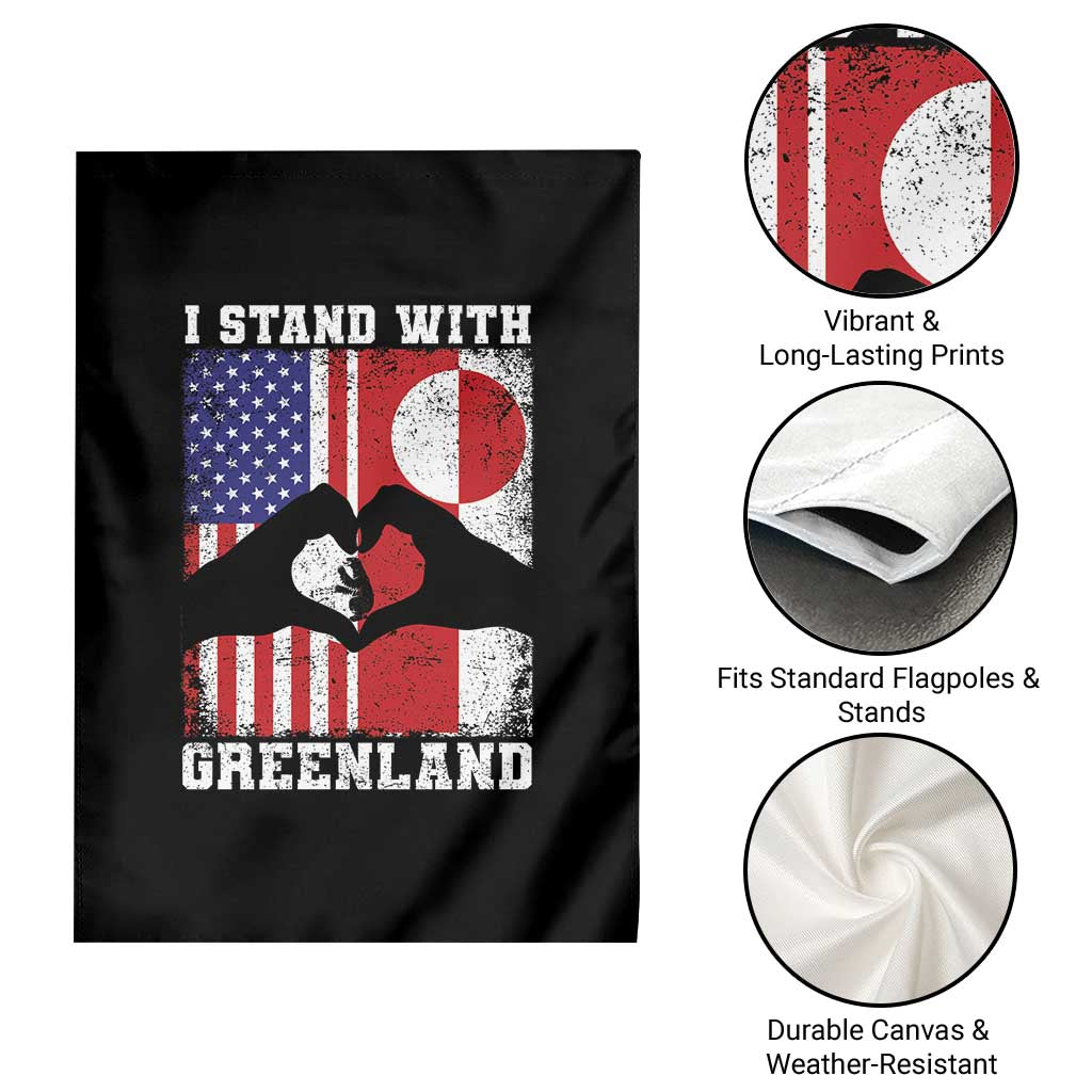 I Stand With Greenland Garden Flag Greenlander US Flag Greenland American Usa America TS10 Print Your Wear