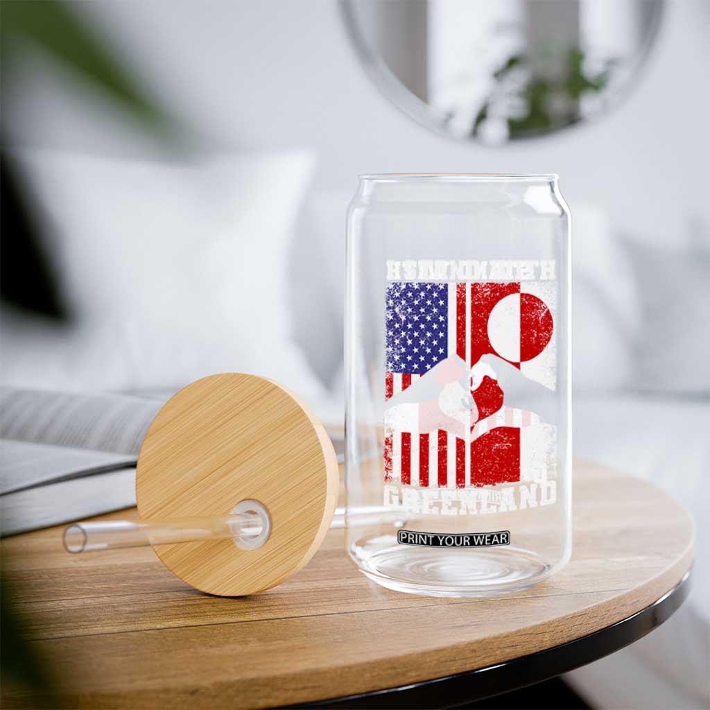 I Stand With Greenland Glass Can Greenlander US Flag Greenland American Usa America TS10 Print Your Wear