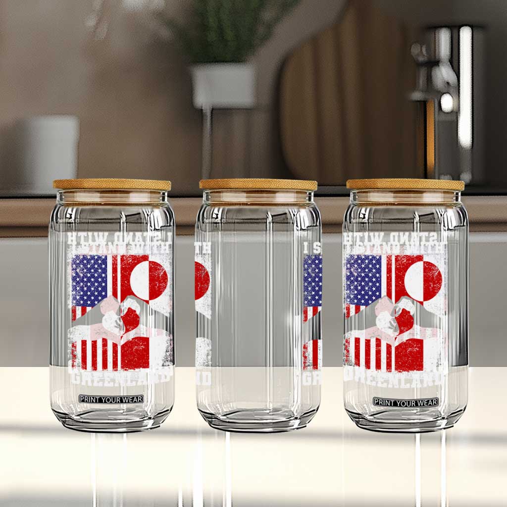 I Stand With Greenland Glass Can Greenlander US Flag Greenland American Usa America TS10 Print Your Wear