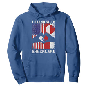I Stand With Greenland Hoodie Greenlander US Flag Greenland American Usa America TS10 Royal Blue Print Your Wear