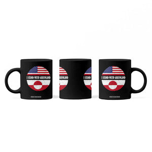 I Stand With Greenland Coffee Mug Political Protest Greenlander American Flag TS10 Print Your Wear