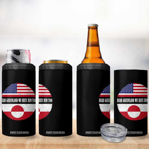 Dear Greenland We Hate Him Too 4 in 1 Can Cooler Tumbler Political Protest Greenlander American Flag TS10 Print Your Wear