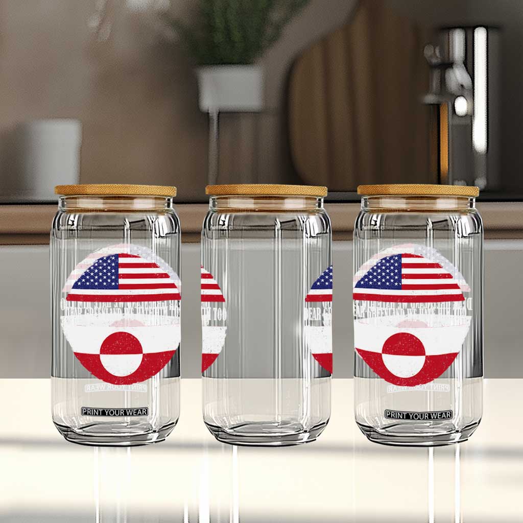 Dear Greenland We Hate Him Too Glass Can Political Protest Greenlander American Flag TS10 Print Your Wear