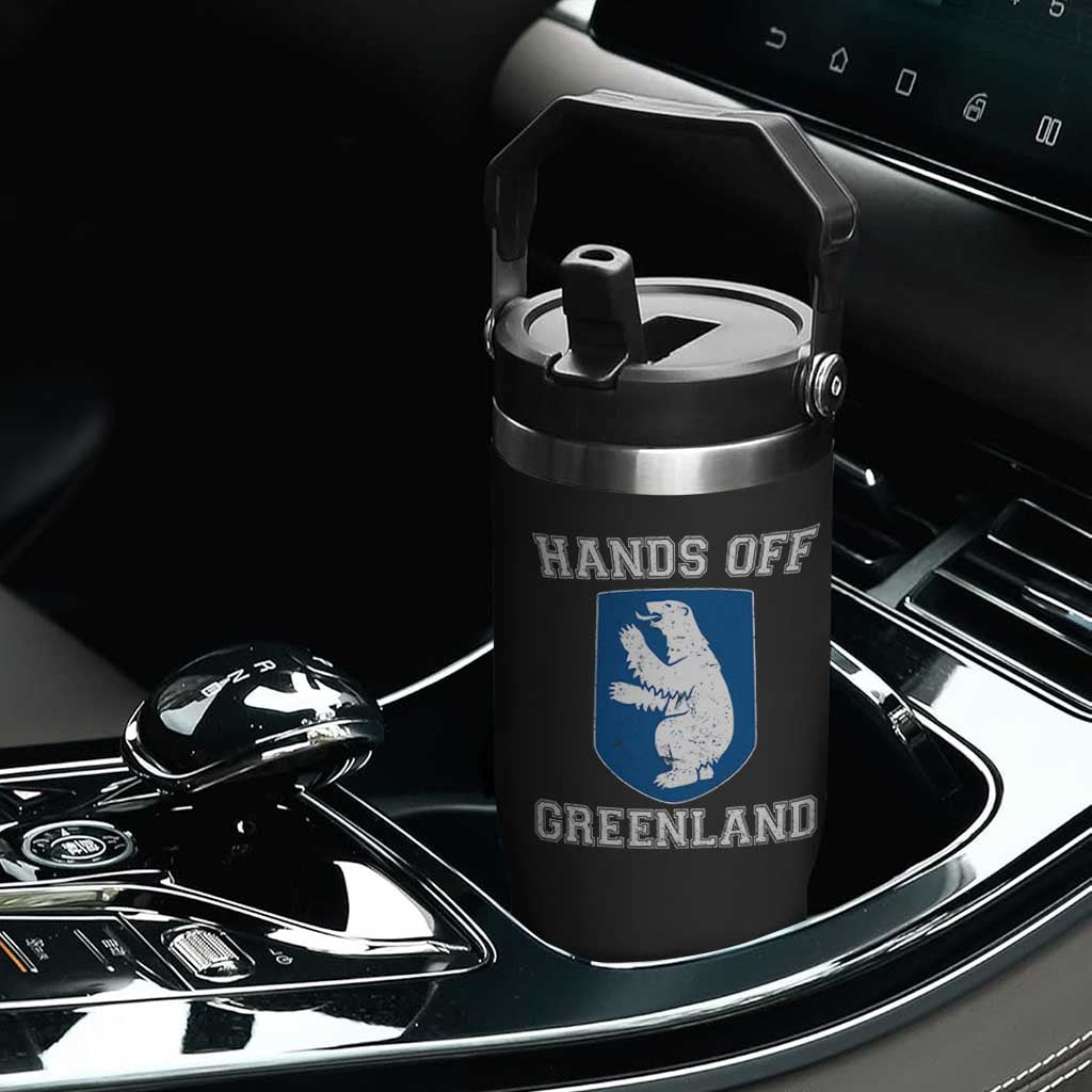 Hands Off Greenland Flip Straw Tumbler Polar Bear Vintage Political Protest TS10 Print Your Wear