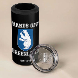 Hands Off Greenland 4 in 1 Can Cooler Tumbler Polar Bear Vintage Political Protest TS10 Print Your Wear