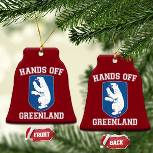 Hands Off Greenland Ceramic Ornament Polar Bear Vintage Political Protest TS10 Print Your Wear