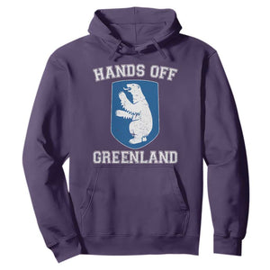 Hands Off Greenland Hoodie Polar Bear Vintage Political Protest TS10 Purple Print Your Wear