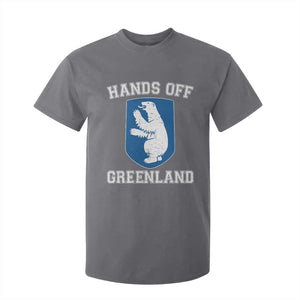 Hands Off Greenland T Shirt For Kid Polar Bear Vintage Political Protest TS10 Charcoal Print Your Wear