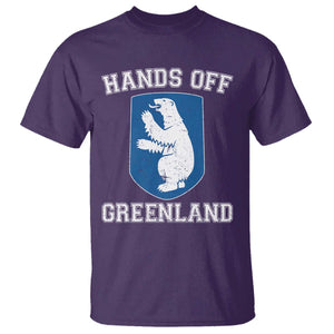 Hands Off Greenland T Shirt Polar Bear Vintage Political Protest TS10 Purple Print Your Wear