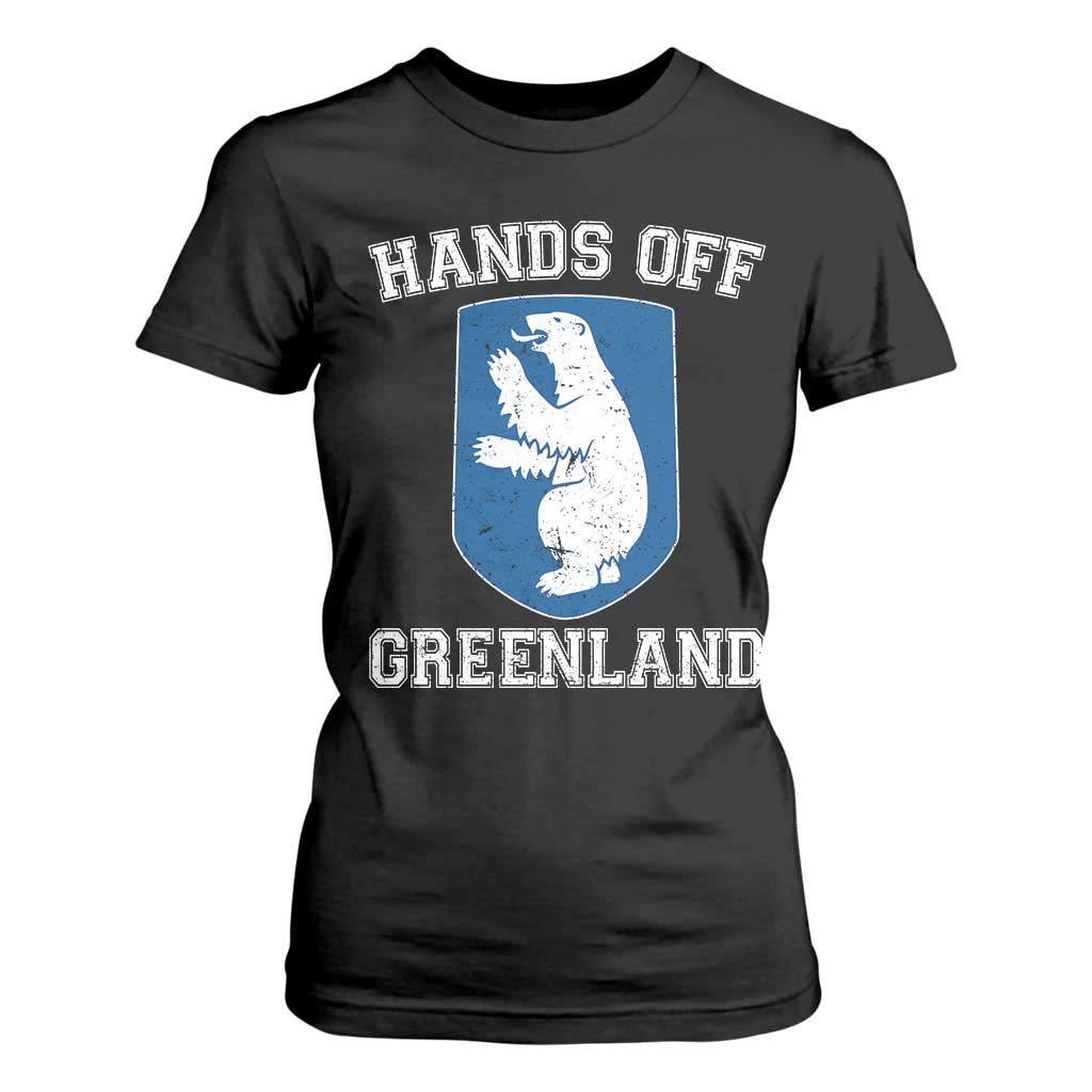 Hands Off Greenland T Shirt For Women Polar Bear Vintage Political Protest TS10 Black Print Your Wear