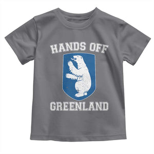Hands Off Greenland Toddler T Shirt Polar Bear Vintage Political Protest TS10 Charcoal Print Your Wear