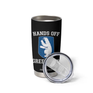 Hands Off Greenland Tumbler Cup Polar Bear Vintage Political Protest TS10 Print Your Wear
