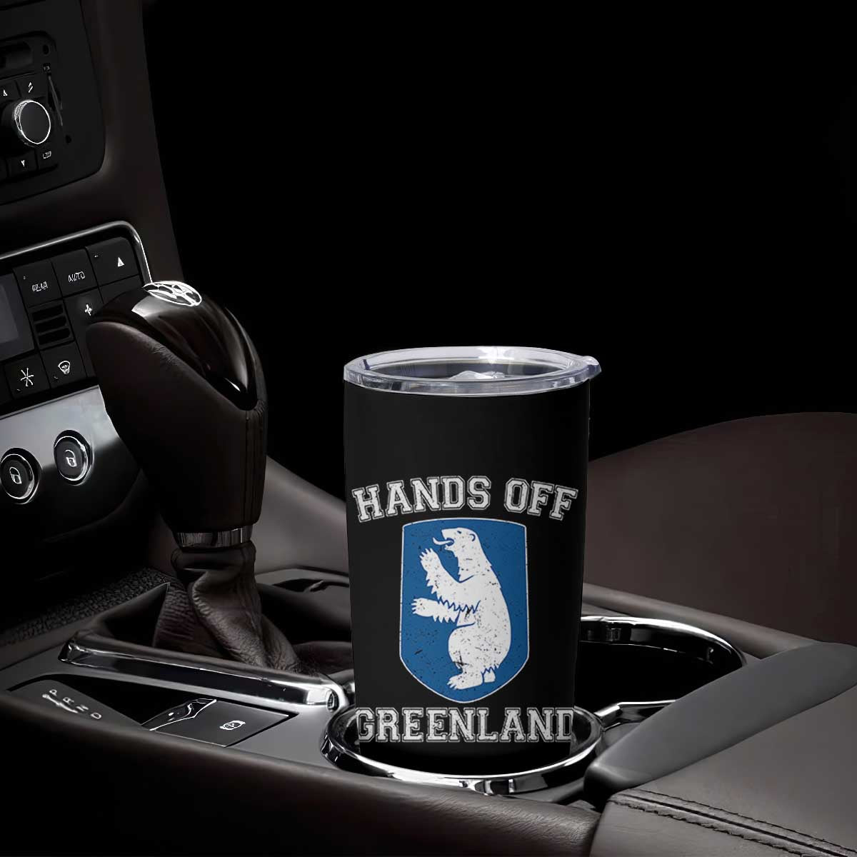 Hands Off Greenland Tumbler Cup Polar Bear Vintage Political Protest TS10 Print Your Wear