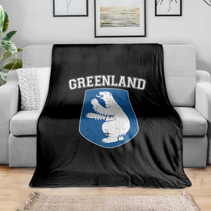 Greenland Throw Blanket Polar Bear Vintage Political Protest TS10 Print Your Wear