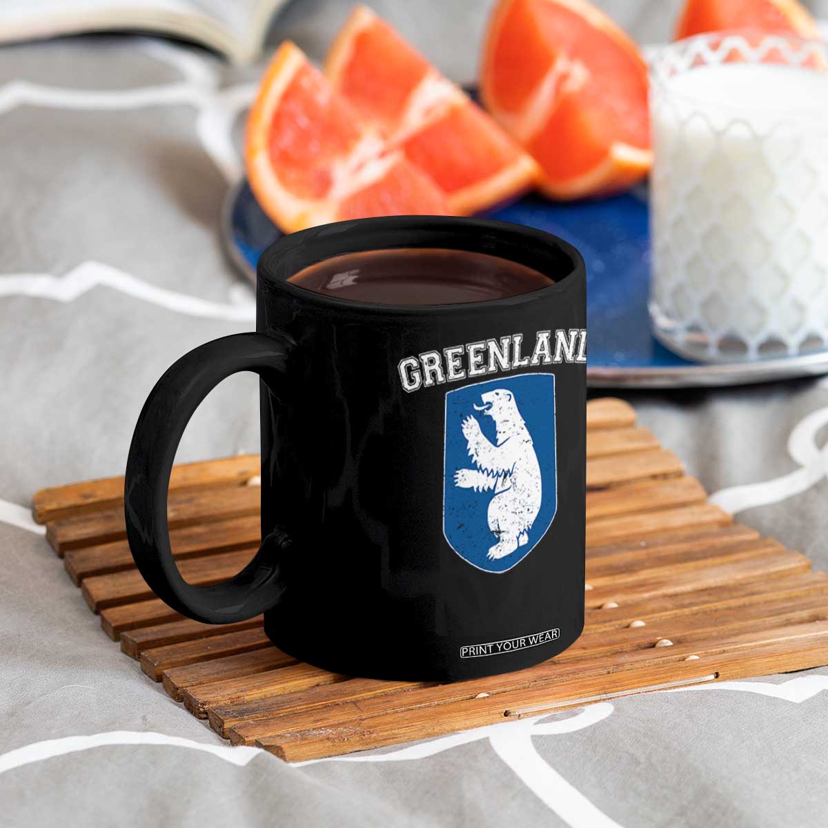 Greenland Coffee Mug Polar Bear Vintage Political Protest TS10 Print Your Wear