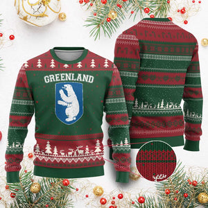 Greenland Ugly Christmas Sweater Polar Bear Vintage Political Protest TS10 Red Green Print Your Wear