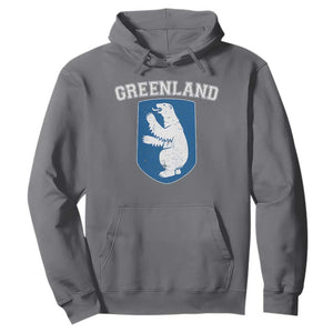 Greenland Hoodie Polar Bear Vintage Political Protest TS10 Charcoal Print Your Wear
