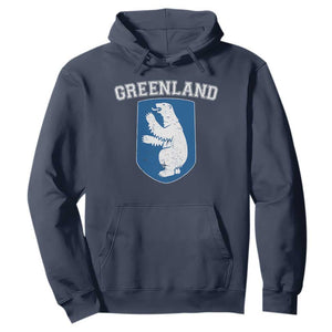 Greenland Hoodie Polar Bear Vintage Political Protest TS10 Navy Print Your Wear