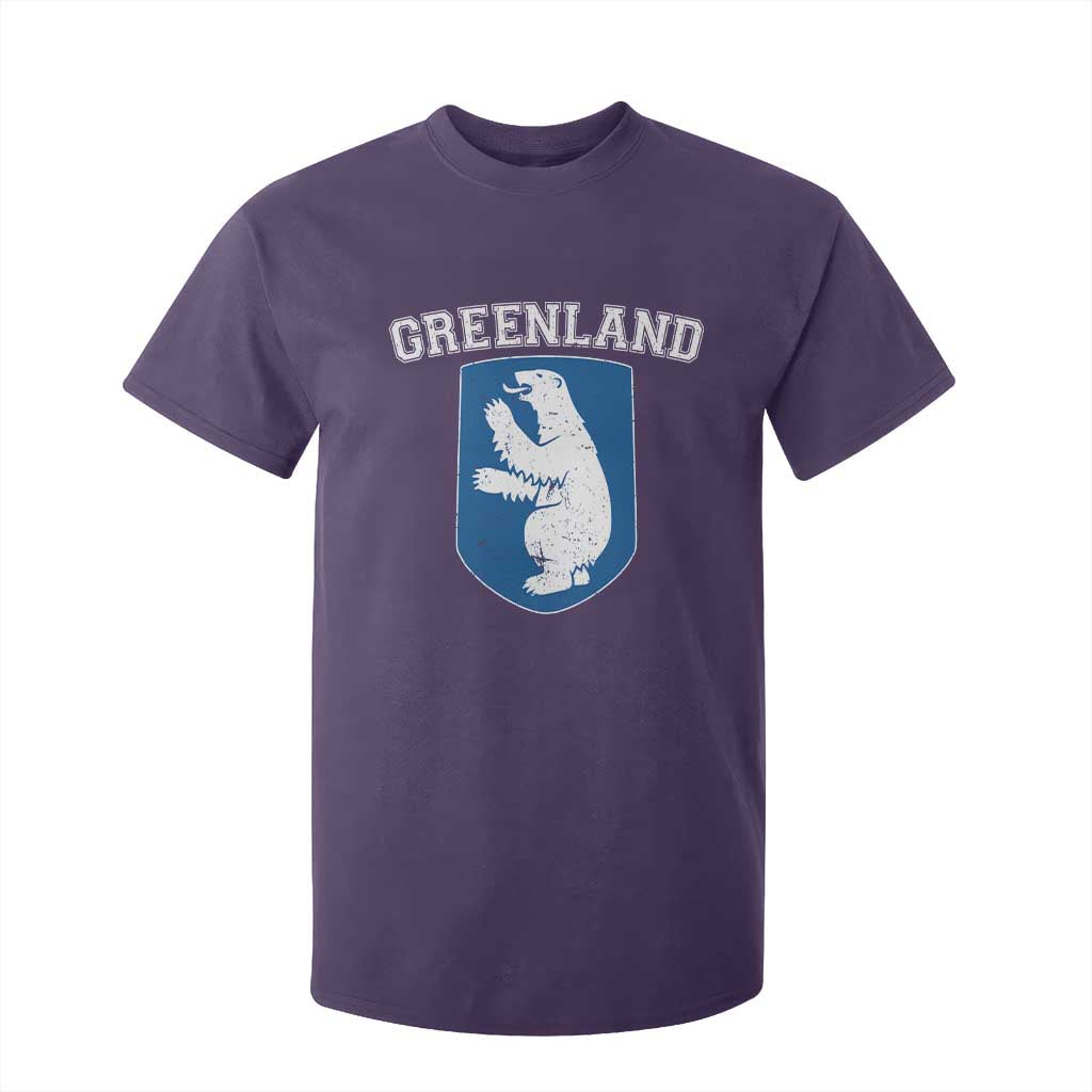 Greenland T Shirt For Kid Polar Bear Vintage Political Protest TS10 Purple Print Your Wear