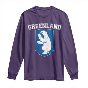 Greenland Long Sleeve Shirt Polar Bear Vintage Political Protest TS10 Purple Print Your Wear