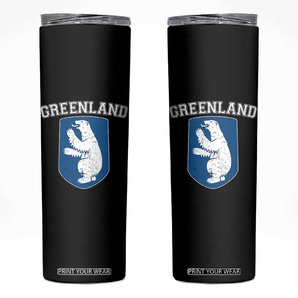 Greenland Skinny Tumbler Polar Bear Vintage Political Protest TS10 Black Print Your Wear