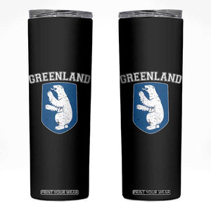 Greenland Skinny Tumbler Polar Bear Vintage Political Protest TS10 Black Print Your Wear