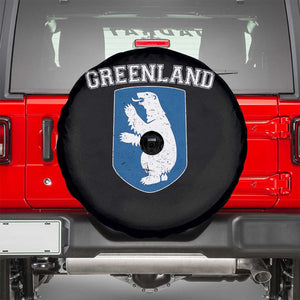 Greenland Spare Tire Cover Polar Bear Vintage Political Protest TS10 Black Print Your Wear