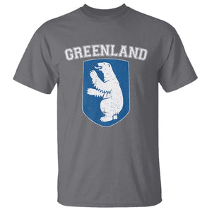 Greenland T Shirt Polar Bear Vintage Political Protest TS10 Charcoal Print Your Wear