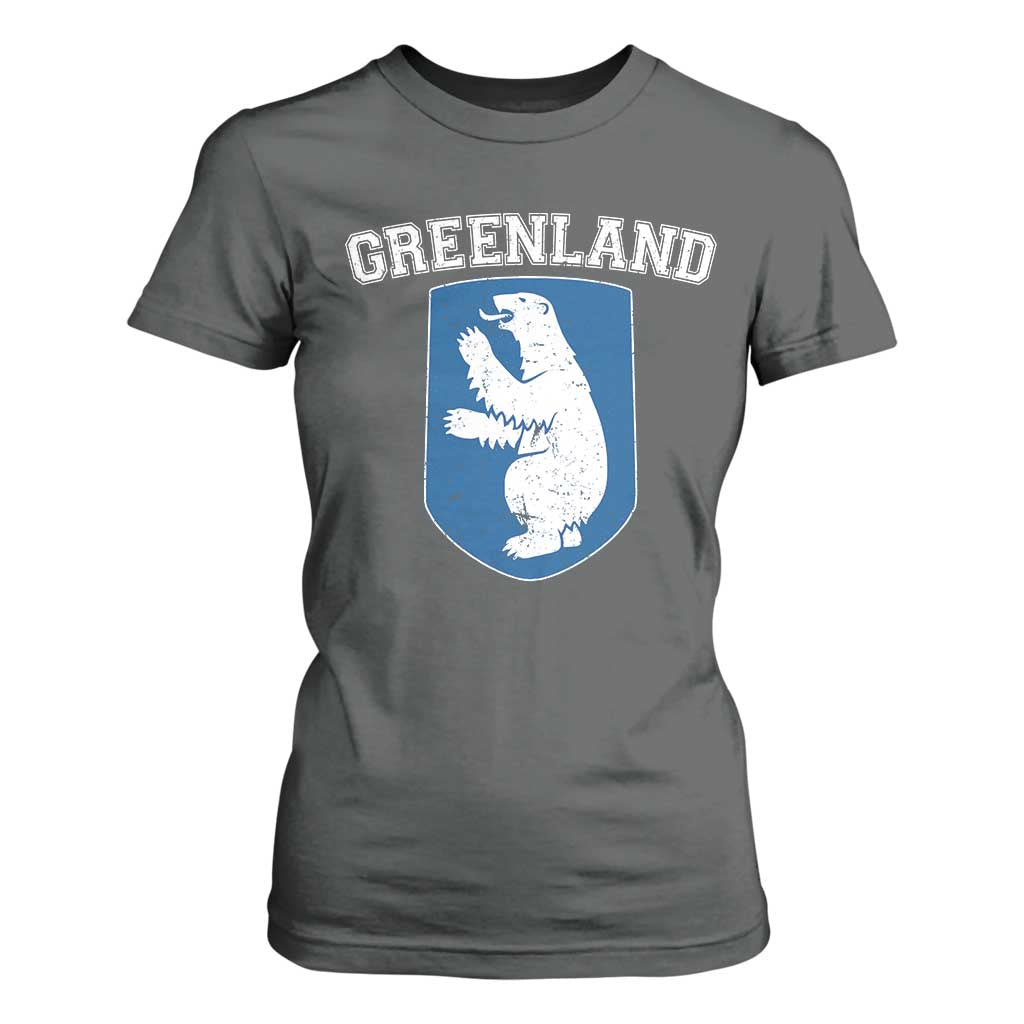 Greenland T Shirt For Women Polar Bear Vintage Political Protest TS10 Dark Heather Print Your Wear