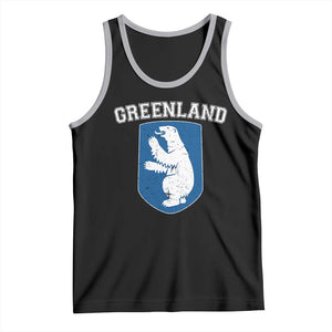 Greenland Tank Top Polar Bear Vintage Political Protest TS10 Black Athletic Heather Print Your Wear